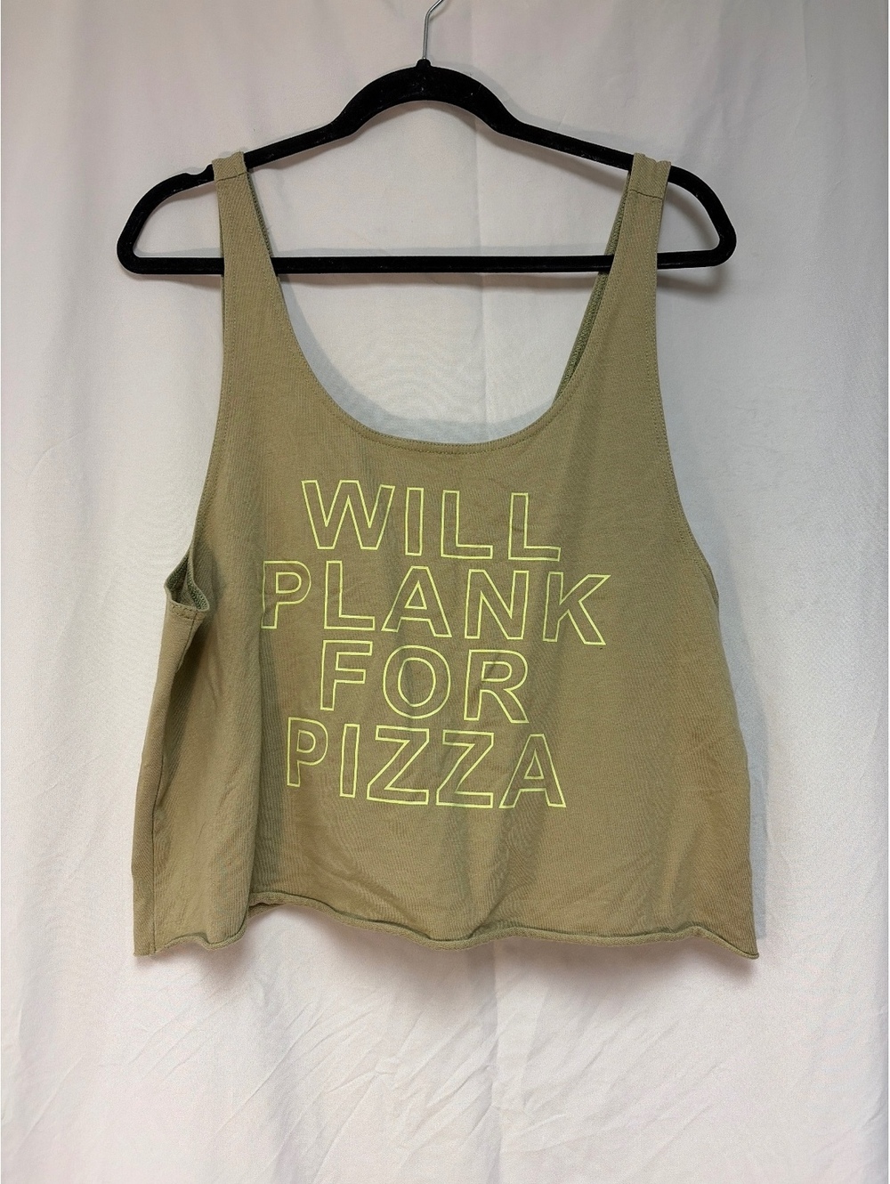 Aerie OFFLINE Will Plank For Pizza Tank Top, Size L/6/6